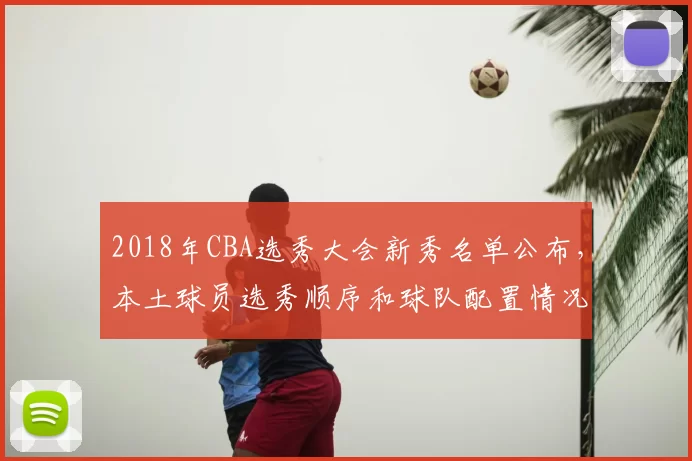 2018年CBA选秀大会新秀名单公布，本土球员选秀顺序和球队配置情况