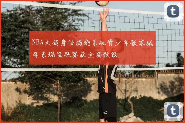 NBA大妈身份揭晓系独臂少年张家城母亲现场观赛获全场致敬