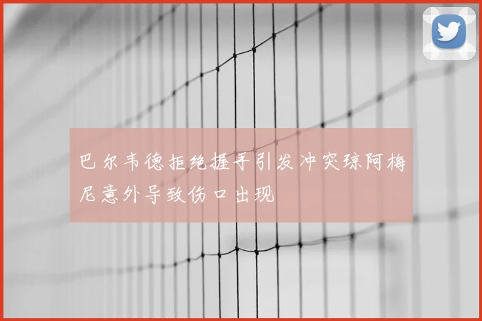 巴尔韦德拒绝握手引发冲突琼阿梅尼意外导致伤口出现