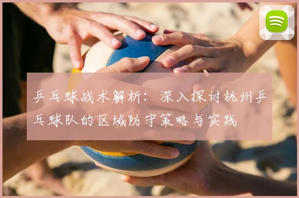 乒乓球战术解析:深入探讨杭州乒乓球队的区域防守策略与实践